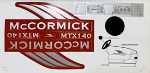Decal McCormick MTX 140 Pedal Tractor Set PMC5100