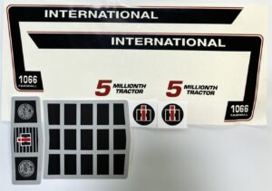 Decal IH 1066 5 Millionth Pedal Tractor set (Scale Models)- DPI6001