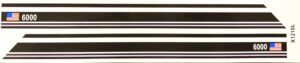 Decal 1/16 GEA Houle 6000 side stripe 2 Axle - DX1210L