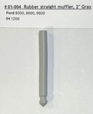 Muffler Grey Straight Rubber 2" M004