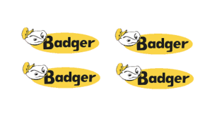 Decal 1/64 Badger - Logo - 1/4" DX44RR
