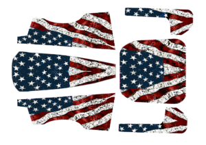 Decal 1/64 American Flag Tractor- DX4800