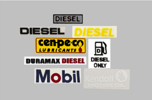 Gas & Oil Decals