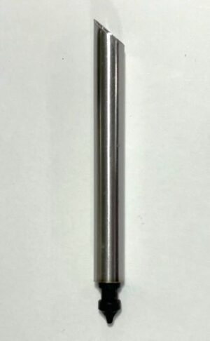Muffler Chrome Pipe Angle Cut 2 3/4" - 2 7/8" w/Blk Rubber Muffler M0014B
