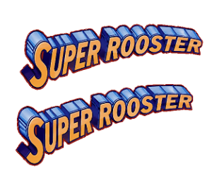Decal 1/64 Super Rooster 1/2" DX665R