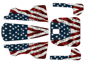 Decal 1/64 American Flag Tractor- DX4801