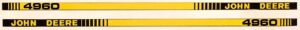 Decal 1/16 John Deere 4960 Prestige/Precision Hood Stripe  DJ264P