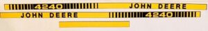 Decal 1/16 John Deere 4240 Prestige/Precision Hood Stripe  DJ250P