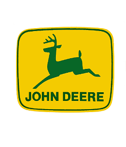 Decal John Deere Logo Yellow/Green 3" pair J1967