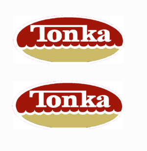 Decal Tonka Truck Mound, Minn. (Pair) -  1 1/8" DTK106B