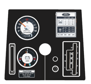 Decal 1/16 Ford 8000/9000 Dash - DF101D