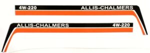 Decal 1/16 Allis Chalmers 4W-220 4WD X-long Hood Panels - DA88L