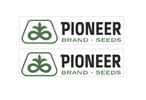 Decal Pioneer 1"- Logo -(2)  DX495L